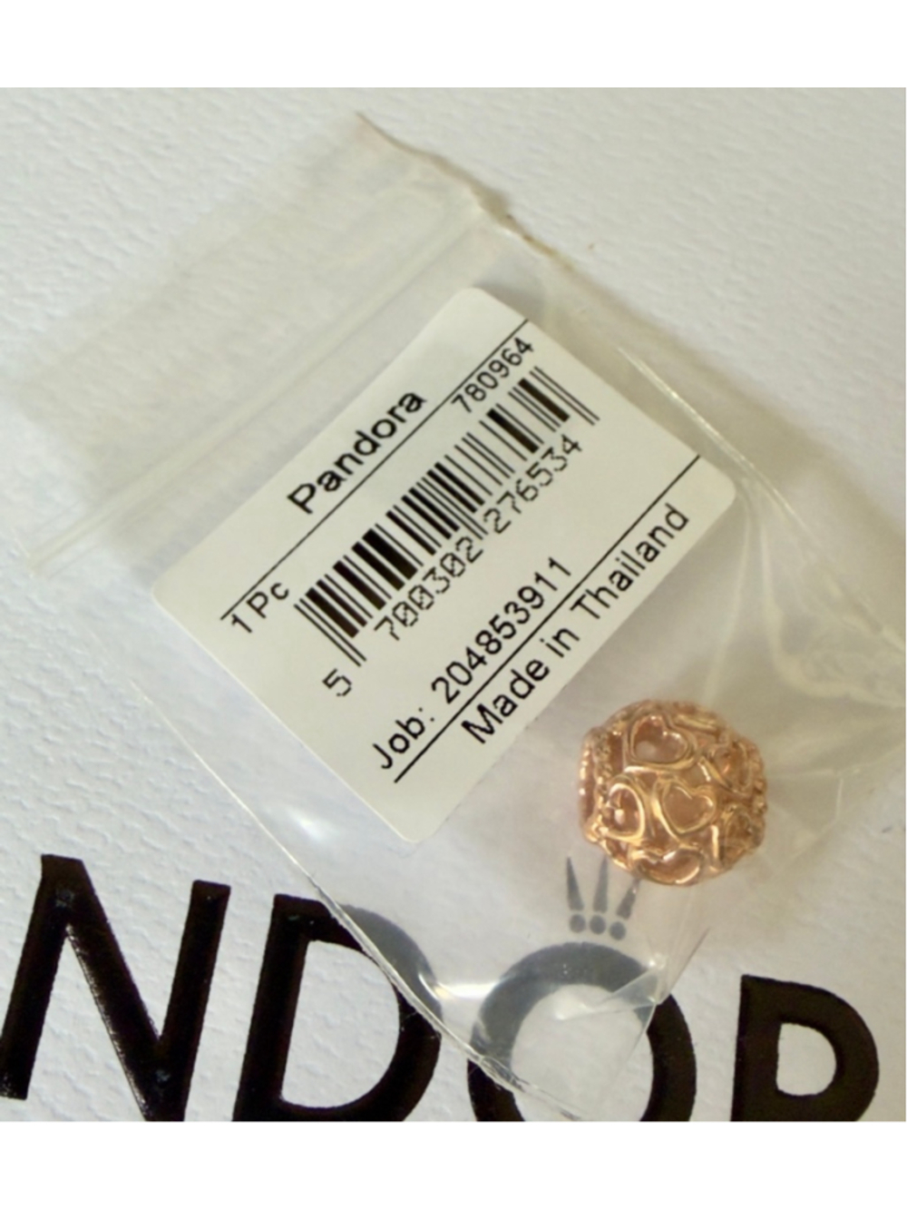 ❗️NEW❗️Pandora 14k rose gold plating Hearts All Over Charm
